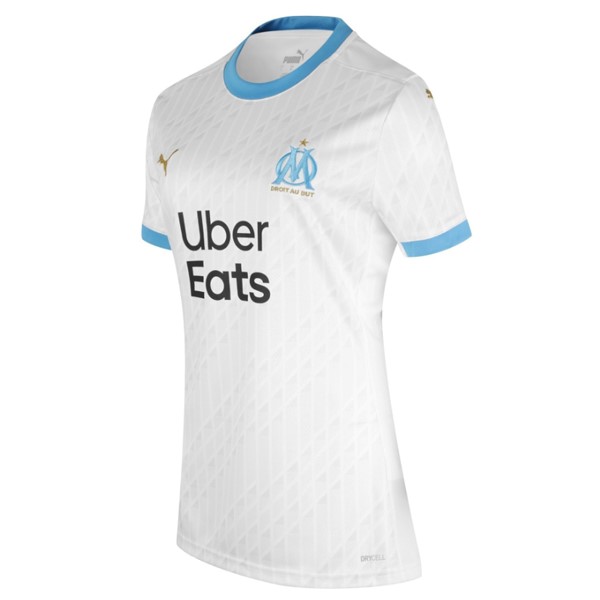 Camiseta Marsella Replica Primera Ropa Mujer 2020/21 Blanco